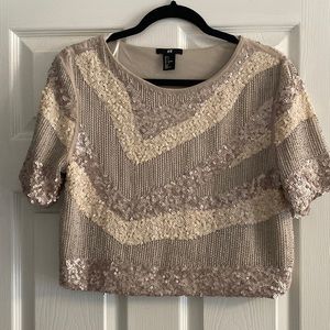 Sequin (Semi Crop) Top